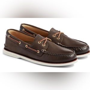 Sperry Authentic Original Gold Cup Mens Boat Shoes US9 0219493 Brown Leather